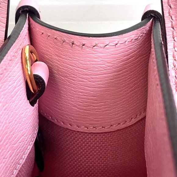 GUCCI x Bananya BNF Logo 2Way Mini Shoulder Bag Leather Pink GHW Italy 635RK208 - Picture 12 of 16